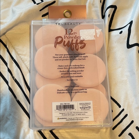 Pink Powder Puffs Set - Picture 2 of 3